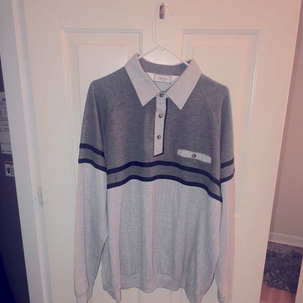 Men’s long sleeve collared shirt